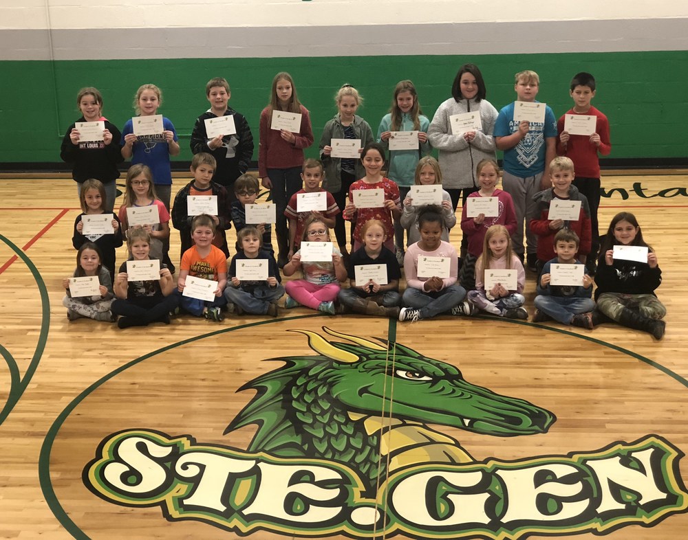 Ste. Genevieve Elementary Recognizes November Students of the Month
