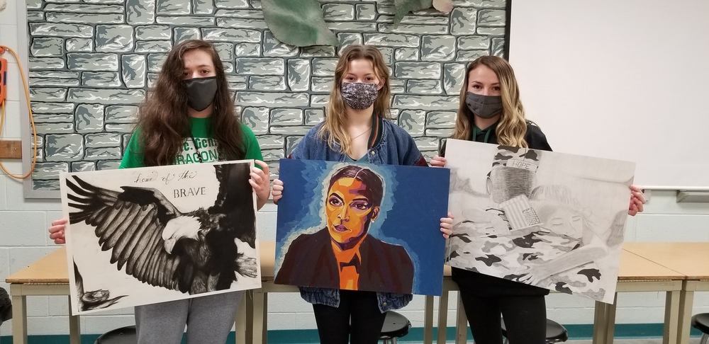 SGHS Students Recognized with Young American Creative Patriotic Art Awards