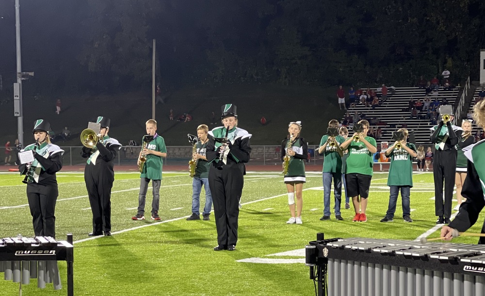 SGMS Band Students Perform with SGHS Marching Band