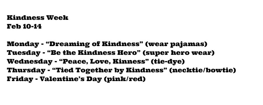 Kindness Week Feb 10-14