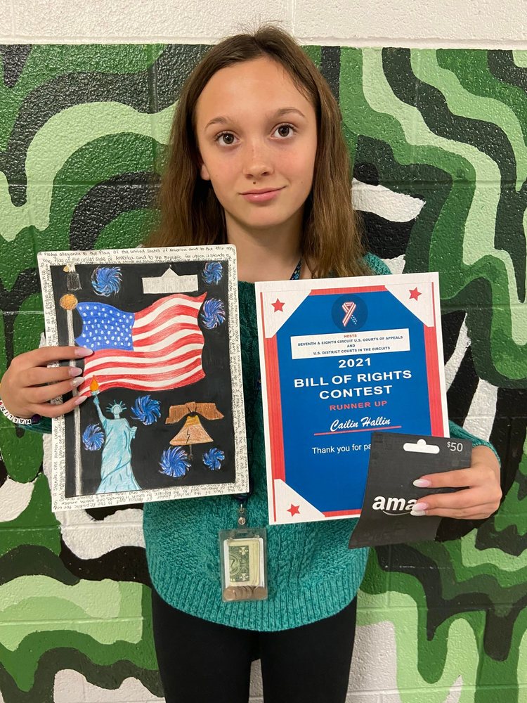 SGMS Art Student Recognized in Bill of Rights Day Art Contest