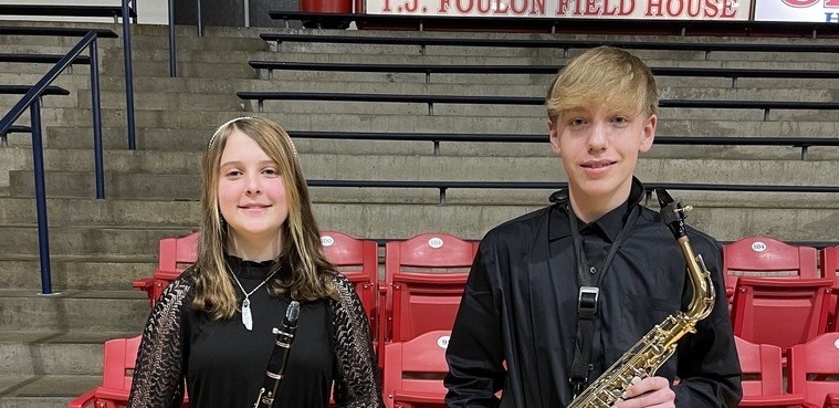 Two SGMS Band Students Perform in MAJHAA All-Conference Honors Band