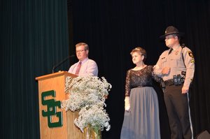 FCCLA Donation to Once Upon a Pageant