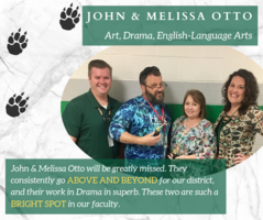 SGMS Teachers John & Melissa Otto Recognized with April Employee Spotlight