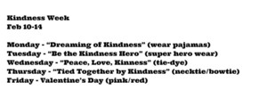 Kindness Week Feb 10-14