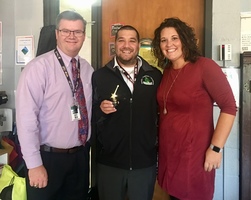 Mr. Mueller Receives SGMS Spotlight Award for October
