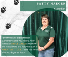 Bloomsdale Elementary Recognizes October Staff Member of the Month