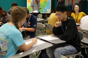 Students Take On Speed News Activity in Contemporary Issues